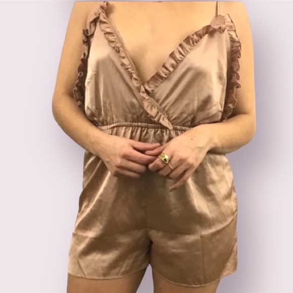 Nasty Gal Pants - nwot nastygal satin romper